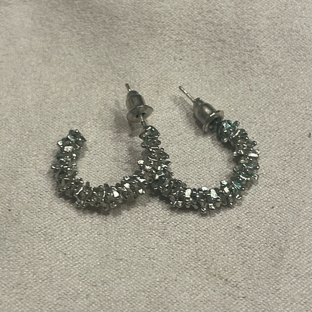 Small Silver Hoops